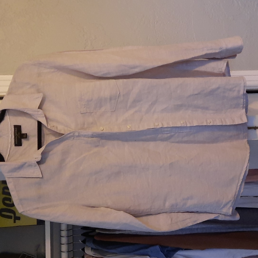 BR Linen/Cotton Blend Button Down